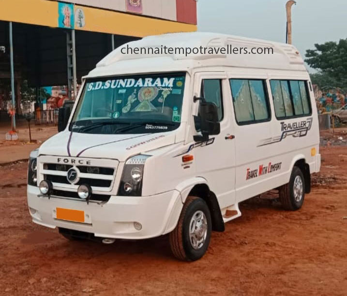 12 Seater Tempo Traveller Front View