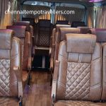 12 Seater Tempo Traveller Seatings