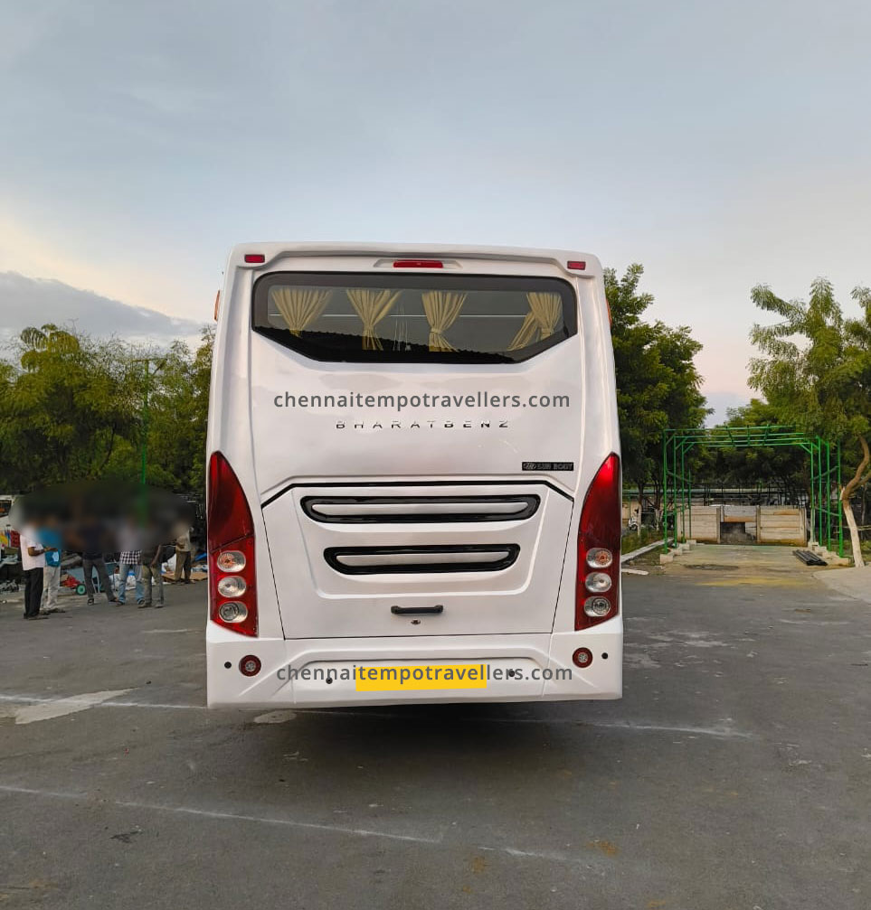 36-seater-rental-bharat-benz-bus-rear